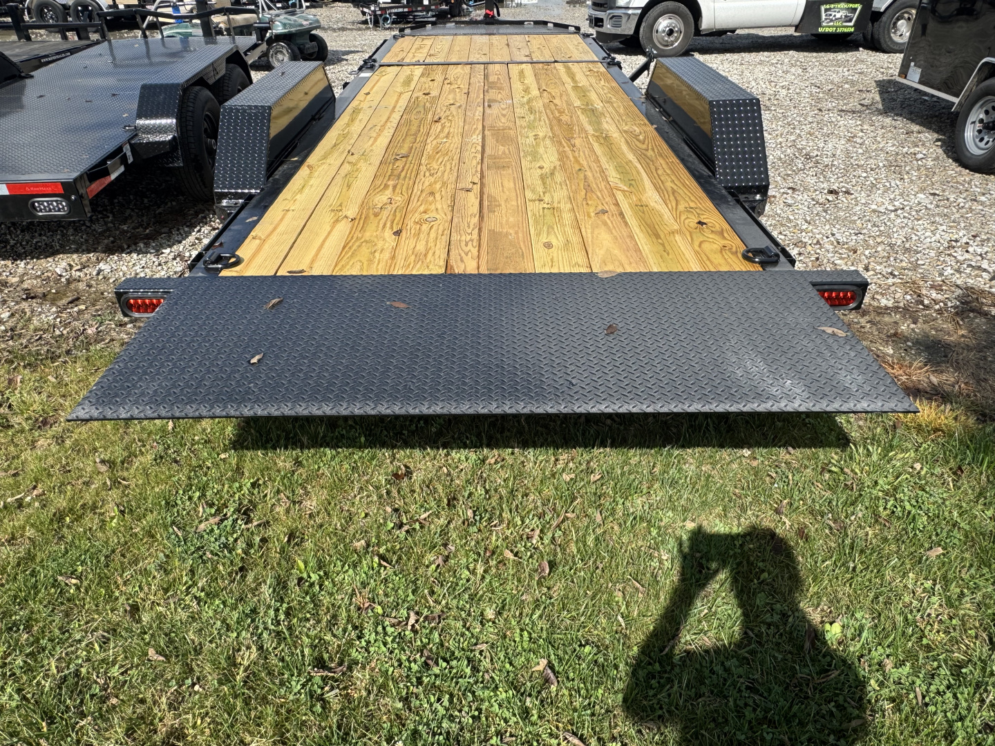 New 2026 LIBERTY LT16K83X22SPB8WF Tilt Trailer 83X22 TA PARTIAL (GVW:17500) MIDNIGHT BLACK