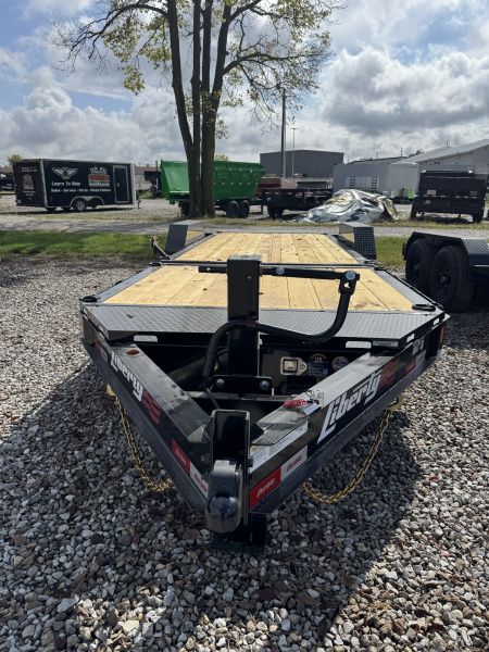 New 2026 LIBERTY LT16K83X22SPB8WF Tilt Trailer 83X22 TA PARTIAL (GVW:17500) MIDNIGHT BLACK