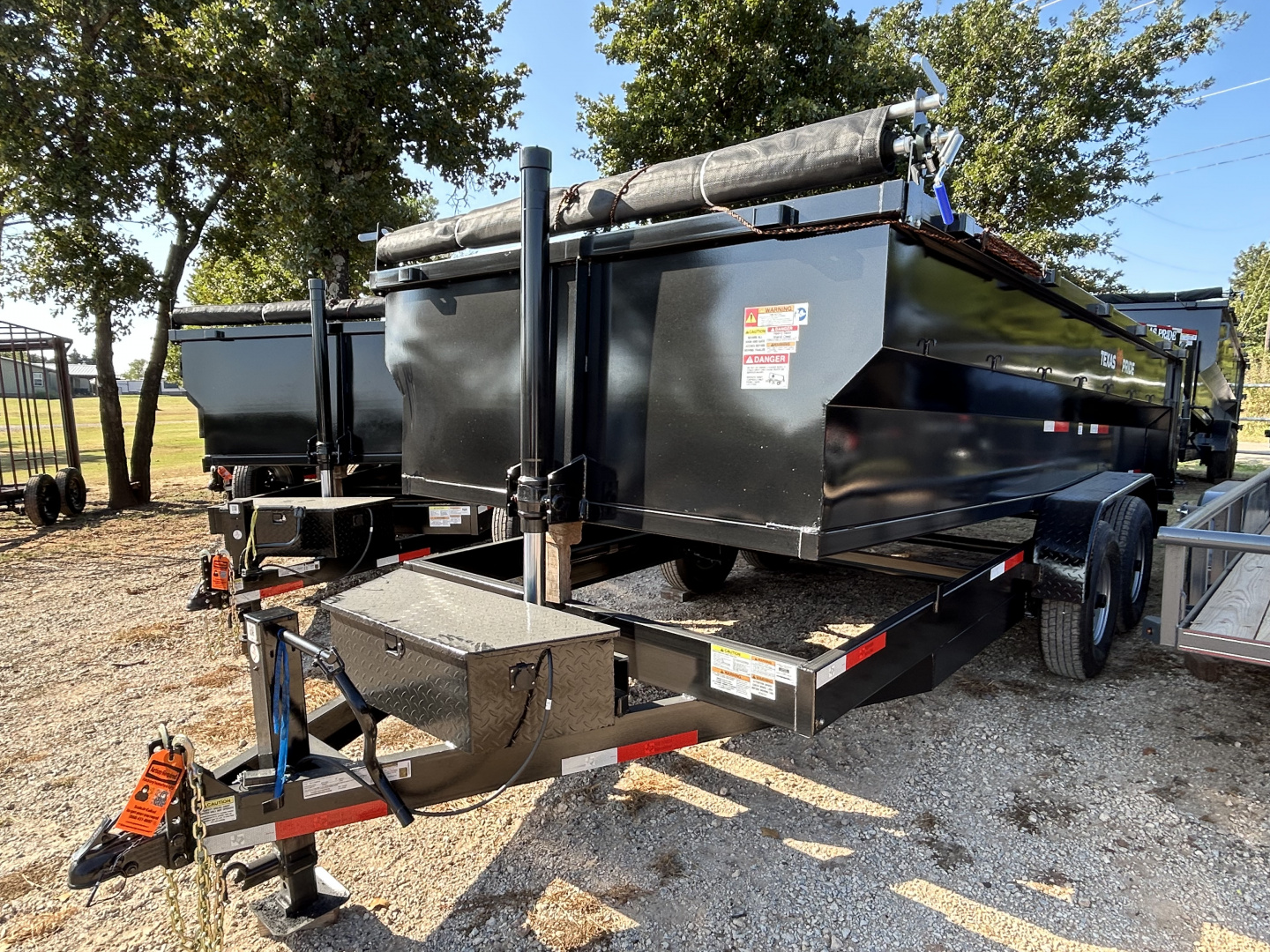 New 2026 Texas Pride Trailers Bumper Pull 7x16x3 Tandem Axles-8K axles Dump Trailer