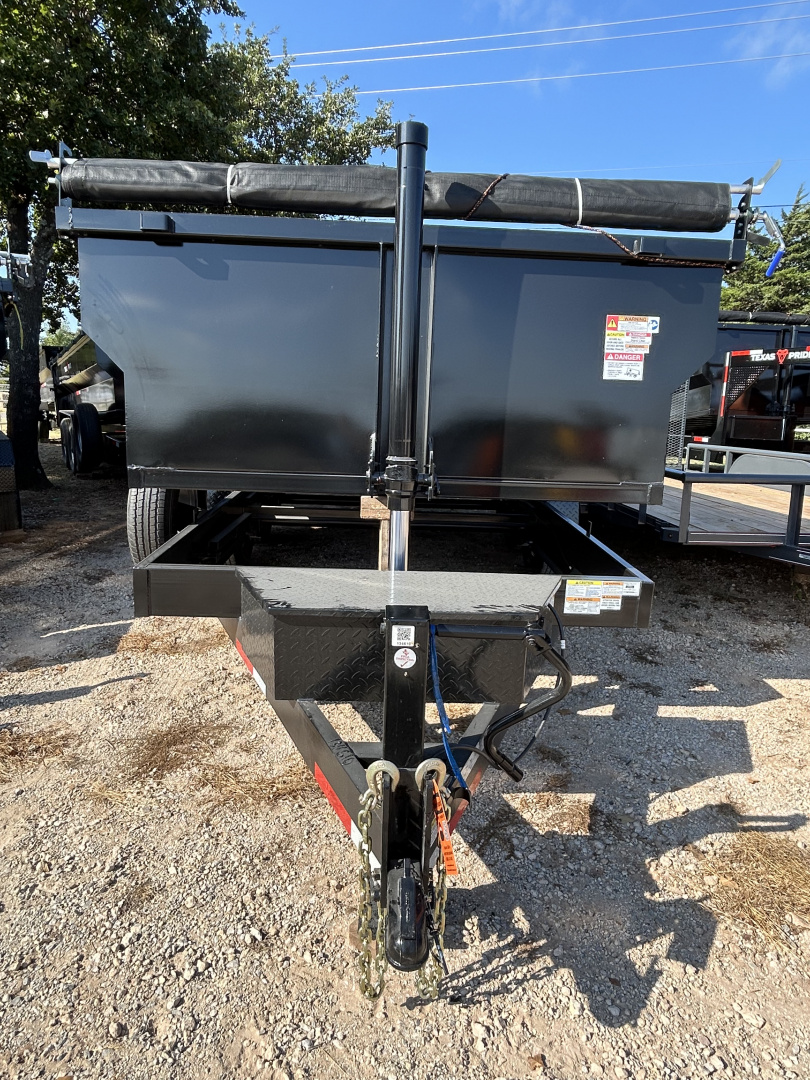 New 2026 Texas Pride Trailers Bumper Pull 7x16x3 Tandem Axles-8K axles Dump Trailer