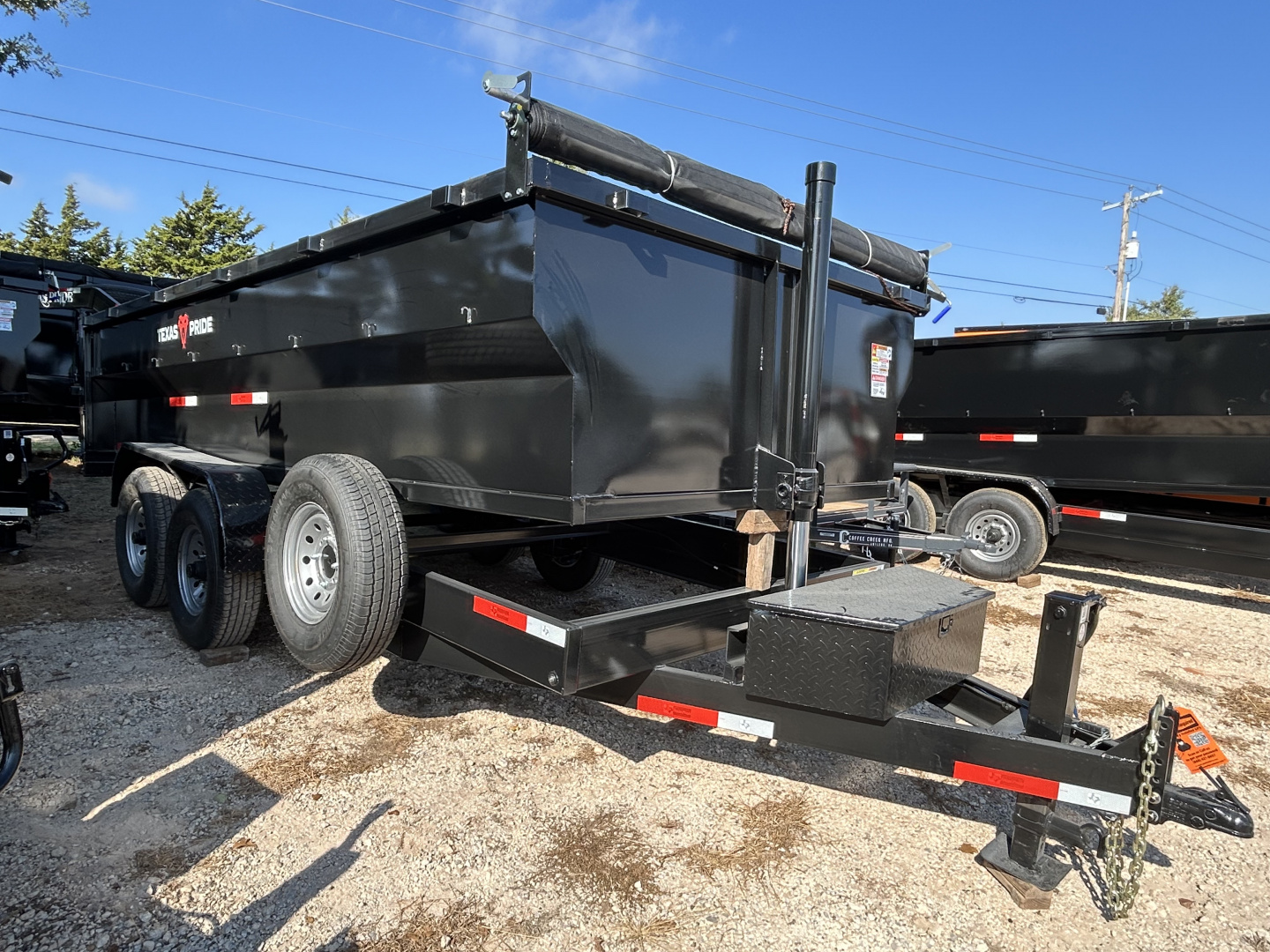 New 2026 Texas Pride Trailers Bumper Pull 7x16x3 Tandem Axles-8K axles Dump Trailer