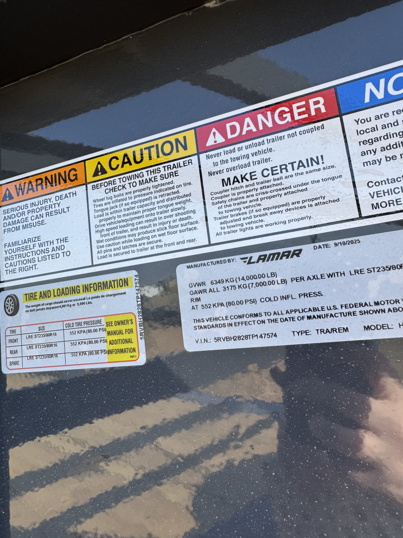 New 2026 Lamar Trailers Gooseneck Lowboy 7k Utility Trailer