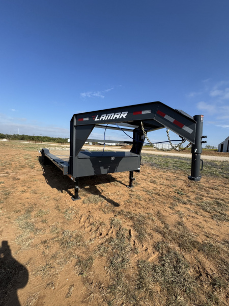 New 2026 Lamar Trailers Gooseneck Lowboy 7k Utility Trailer