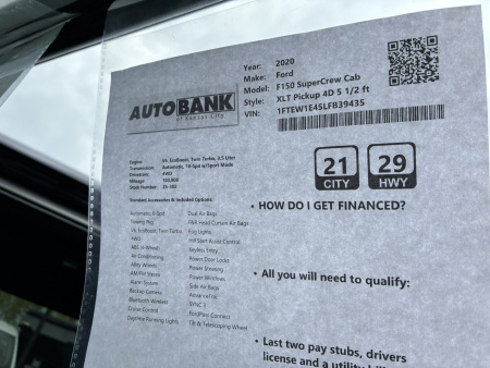 Used 2020 Ford F150 Super Crew Cab Truck