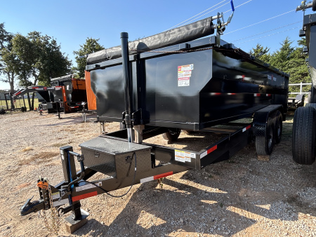 New 2026 Texas Pride Trailers Bumper Pull 7x16x3 Tandem Axles-8K axles Dump Trailer