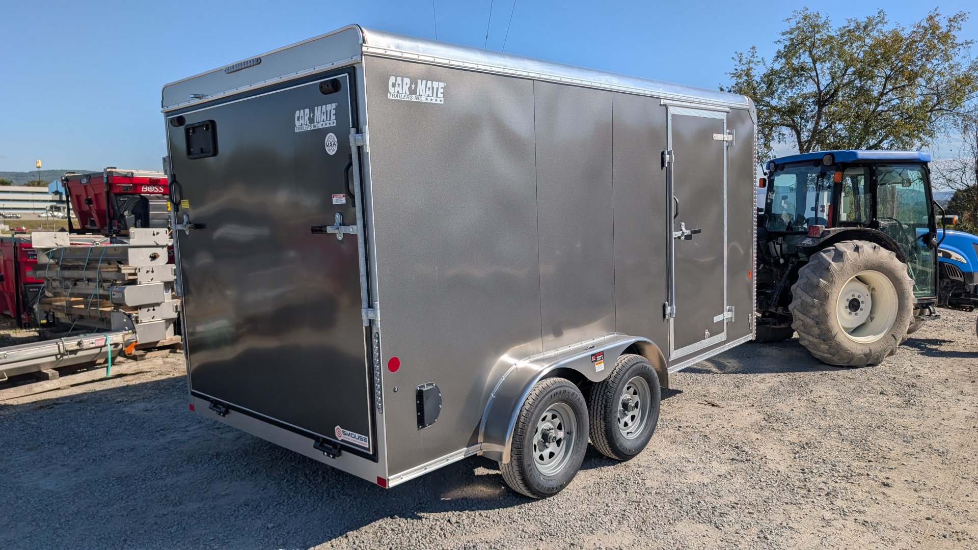 New 2026 Car Mate 7x14 HD Custom Cargo Trailer w/ Ramp Door (6" Add'l Hgt)