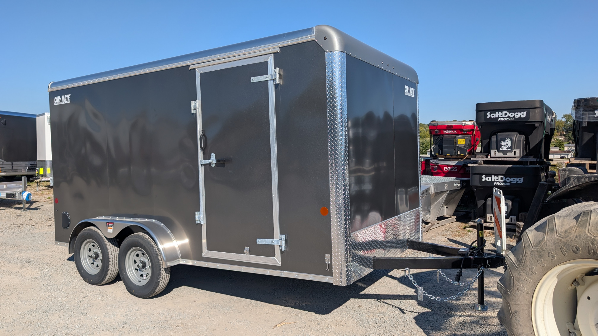 New 2026 Car Mate 7x14 HD Custom Cargo Trailer w/ Ramp Door (6" Add'l Hgt)