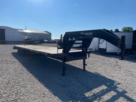 Used 2023 Sure Pull Trailers 31+5' Gooseneck Flatbed