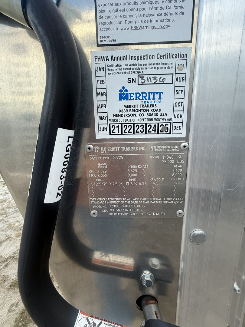 New 2026 Merritt Gooseneck 32'