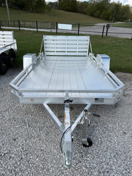 New 2026 Black Rhino 81X12 LOW PRO w/BIFOLD GATE Utility Trailer