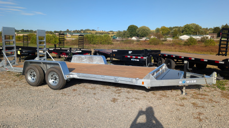 New 2026 BWise 18' Lo Pro GALVANIZED Equipment Hauler w/ No Dove