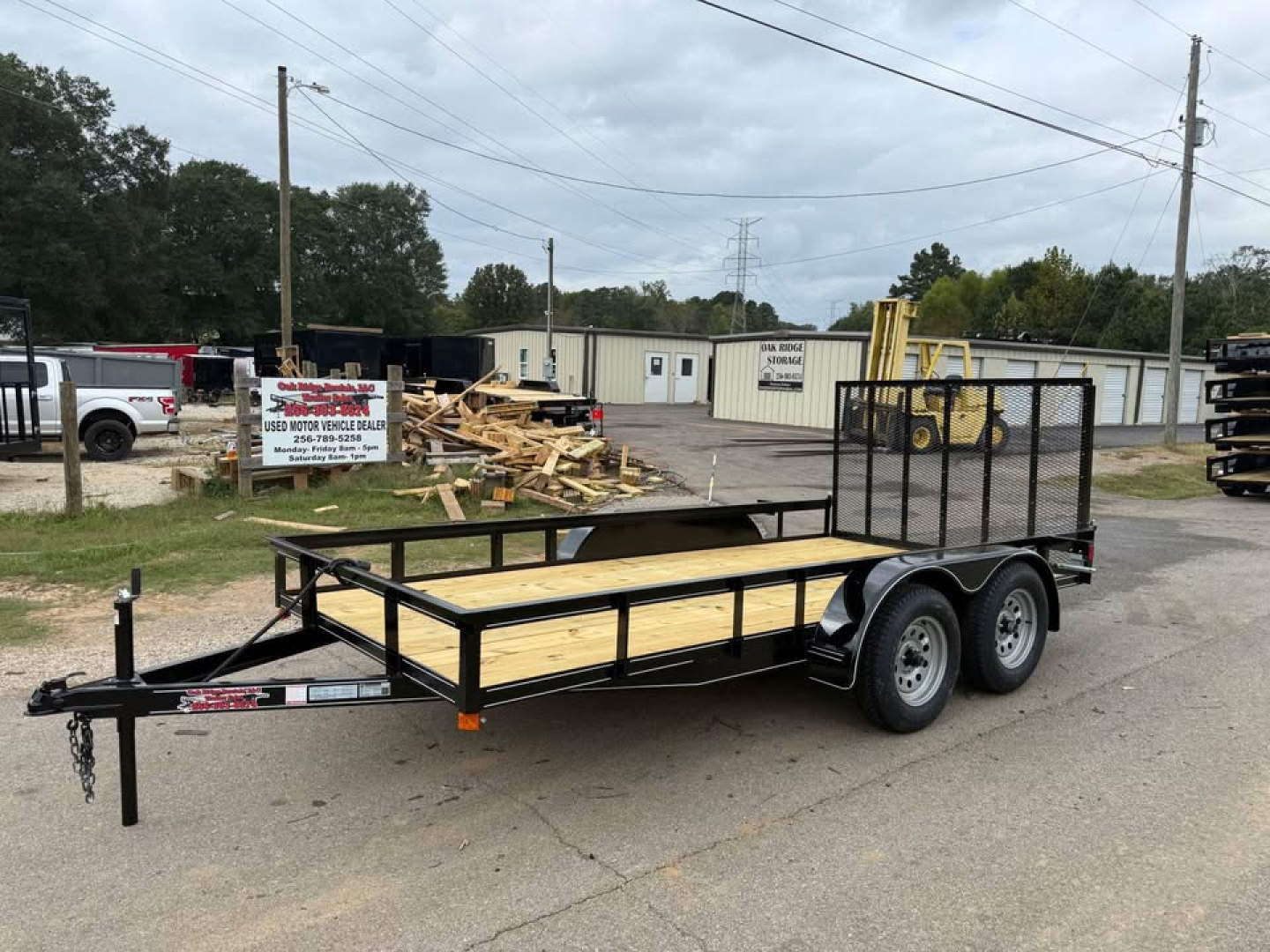New 2026 Oak Ridge 76x14TA Utility Trailer