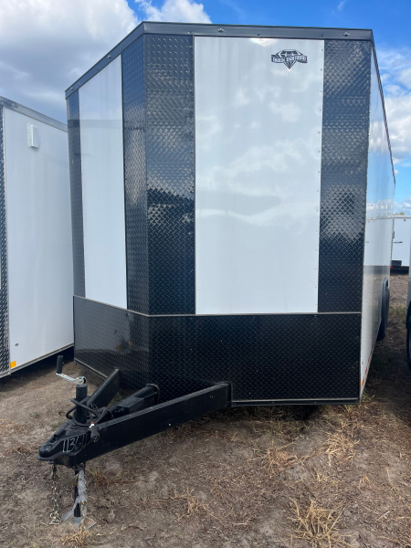 New 2026 Diamond Cargo 8.5x24TA 7'6" Tall Screwless .080 PolyCor Rear Wing Spoiler Cargo / Enclosed Trailer