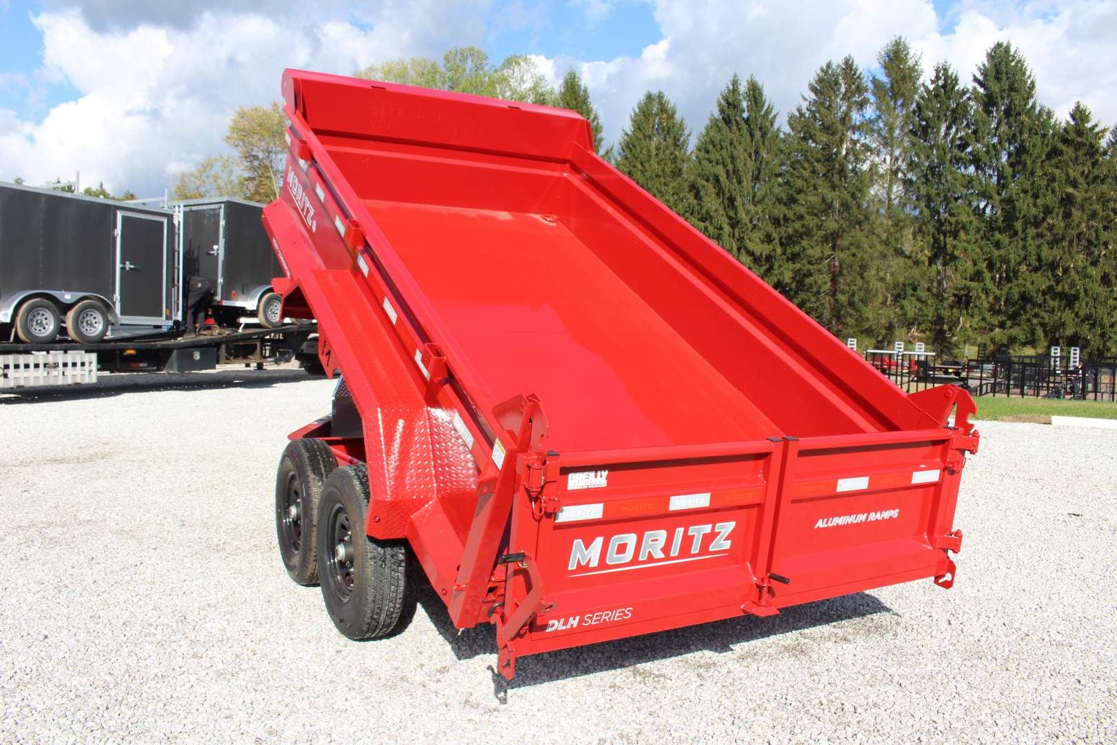 New 2026 Moritz 6' 10" x 12' Heavy Commercial DLH Series Dump Trailer - 14000# GVW