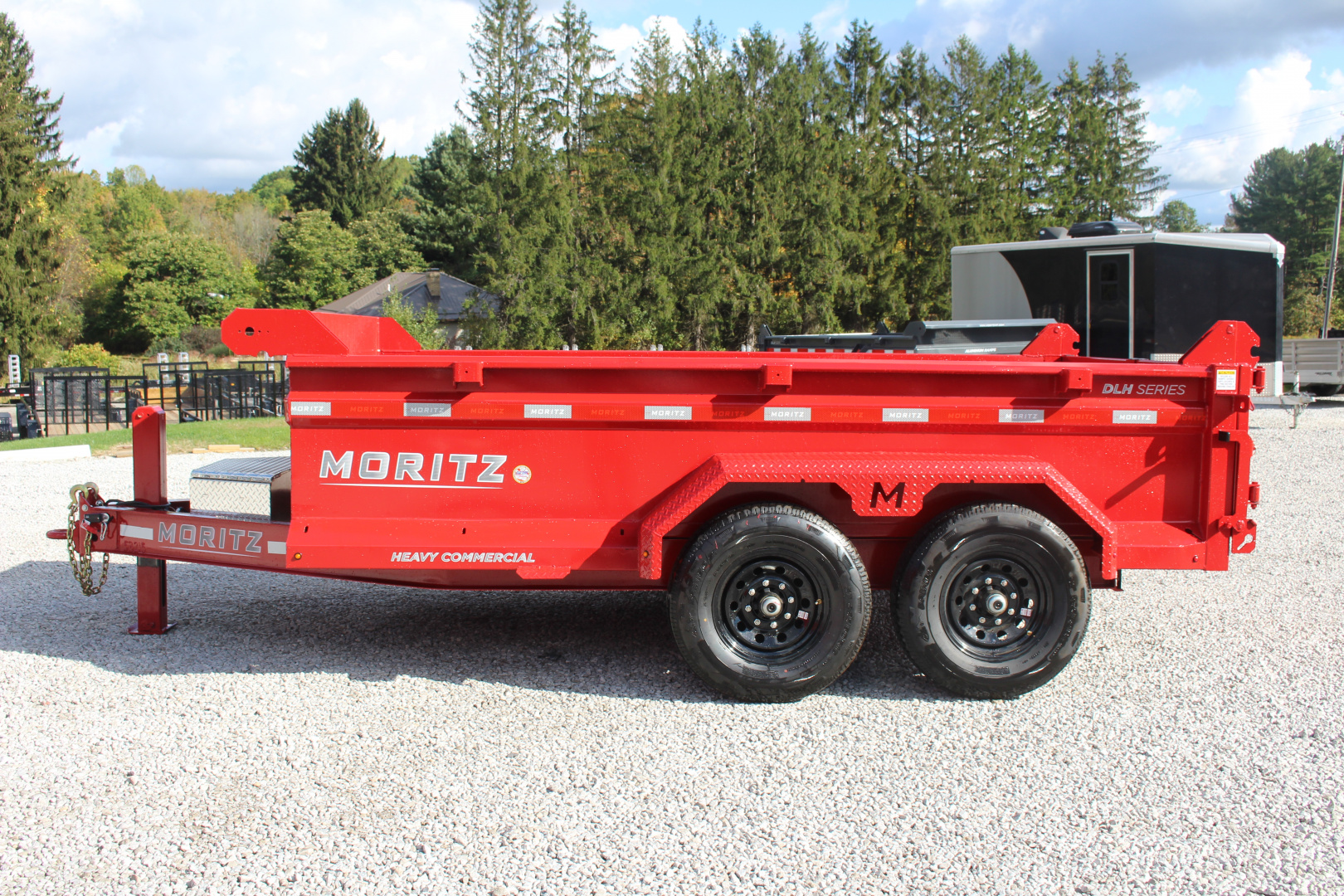 New 2026 Moritz 6' 10" x 12' Heavy Commercial DLH Series Dump Trailer - 14000# GVW