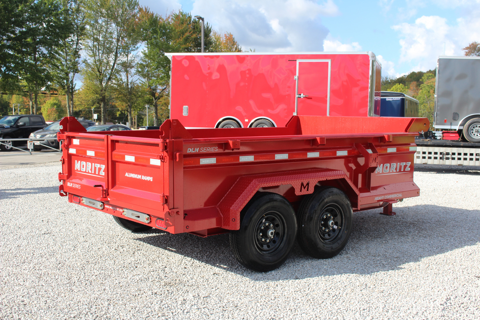 New 2026 Moritz 6' 10" x 12' Heavy Commercial DLH Series Dump Trailer - 14000# GVW