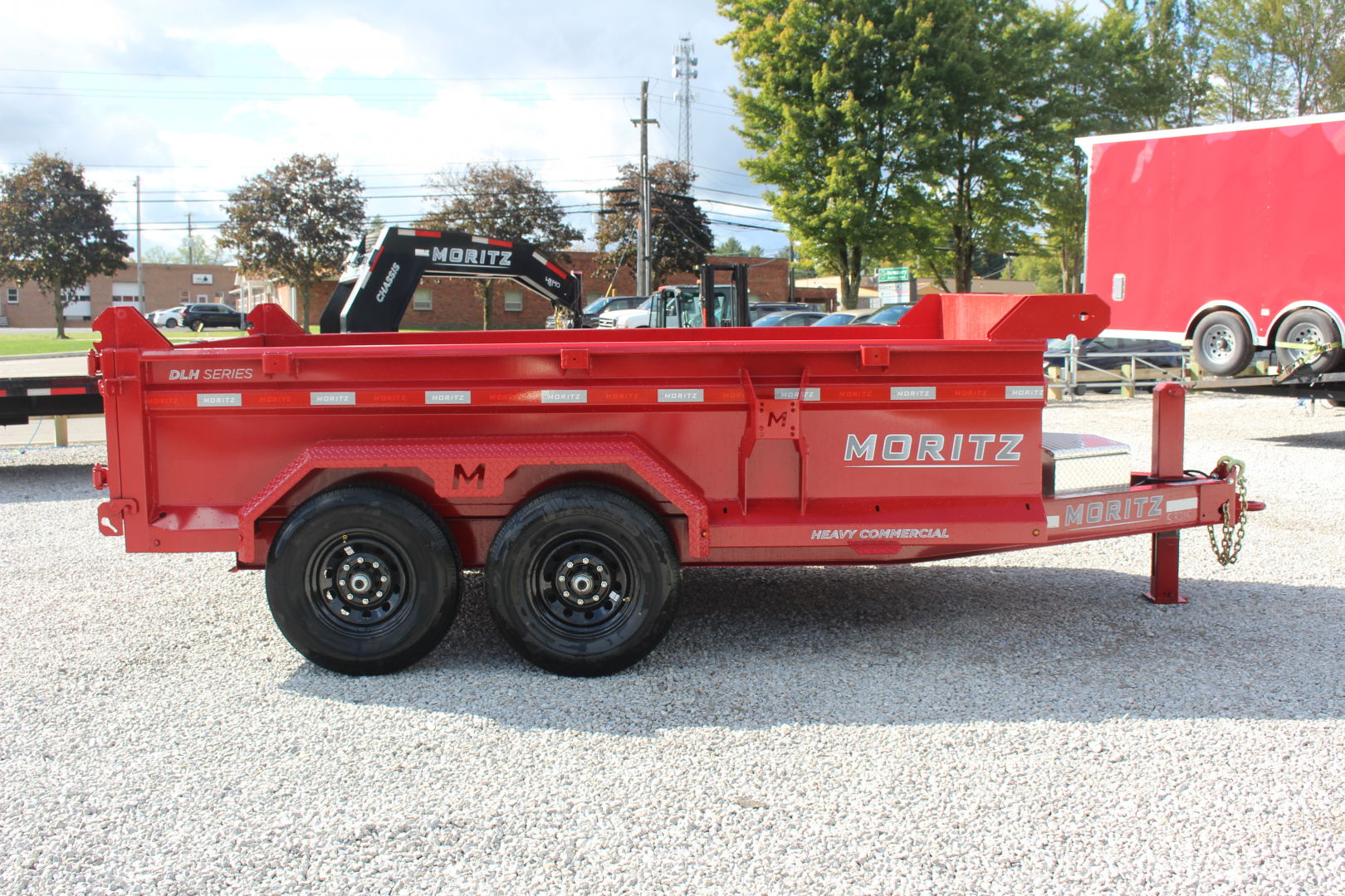 New 2026 Moritz 6' 10" x 12' Heavy Commercial DLH Series Dump Trailer - 14000# GVW