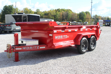 New 2026 Moritz 6' 10  x 12' Heavy Commercial DLH Series Dump Trailer - 14000# GVW