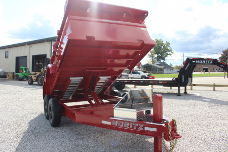 New 2026 Moritz 6' 10" x 12' Heavy Commercial DLH Series Dump Trailer - 14000# GVW