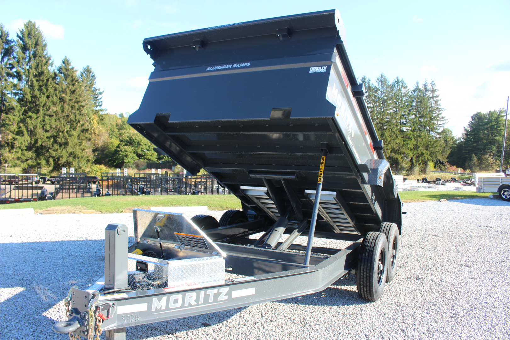 New 2026 Moritz 6' 10" x 12' Heavy Commercial DLH Series Dump Trailer - 14000# GVW