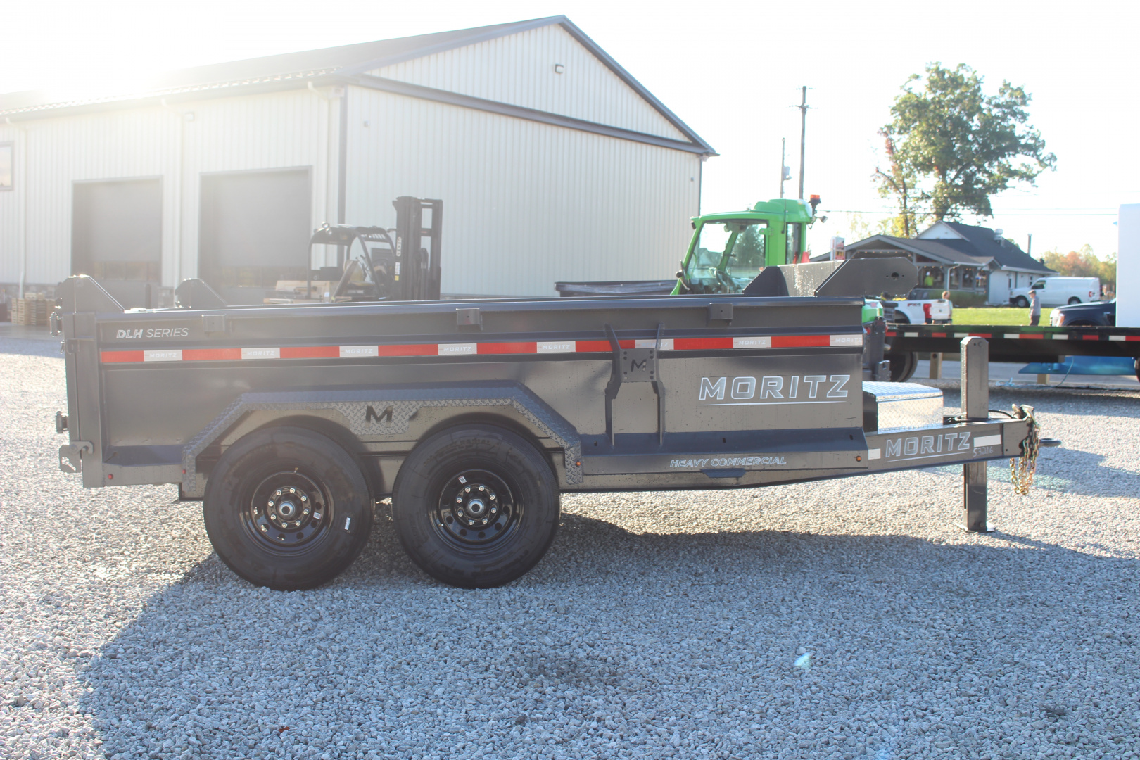 New 2026 Moritz 6' 10" x 12' Heavy Commercial DLH Series Dump Trailer - 14000# GVW