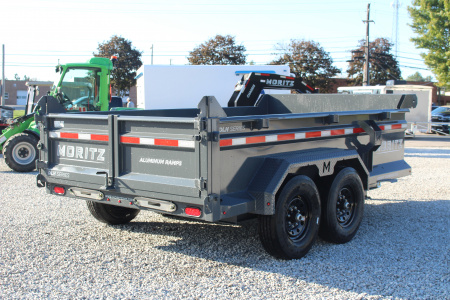 New 2026 Moritz 6' 10" x 12' Heavy Commercial DLH Series Dump Trailer - 14000# GVW