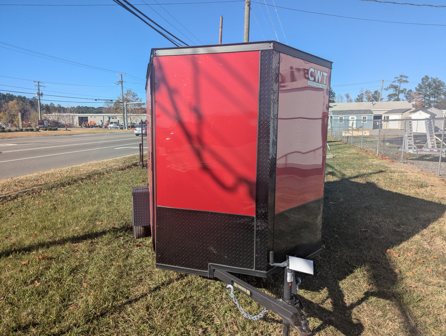 New 2025 Covered Wagon Trailers 6x10 Gold Series w/ Rear Ramp & Black Out Pkg Cargo / Enclosed Trailer