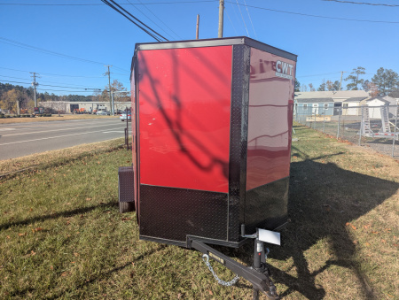 New 2025 Covered Wagon Trailers 6x10 Gold Series w/ Rear Ramp & Black Out Pkg Cargo / Enclosed Trailer