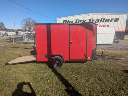New 2025 Covered Wagon Trailers 6x10 Gold Series w/ Rear Ramp & Black Out Pkg Cargo / Enclosed Trailer