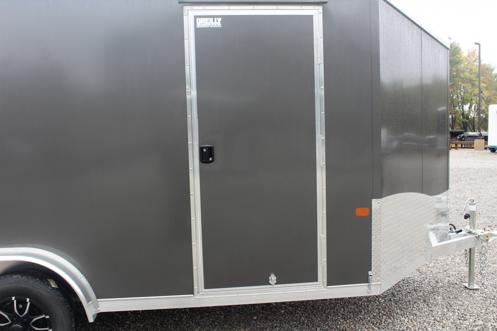 New 2026 NEO NAM 7.5' x 16' Aluminum Enclosed Motorcycle UTV Trailer - RAMP DOOR - 6.5' Interior Height - 7000# GVW