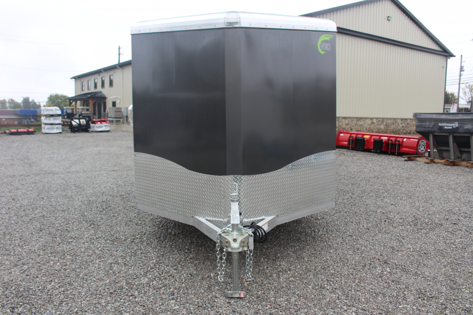 New 2026 NEO NAM 7.5' x 16' Aluminum Enclosed Motorcycle UTV Trailer - RAMP DOOR - 6.5' Interior Height - 7000# GVW
