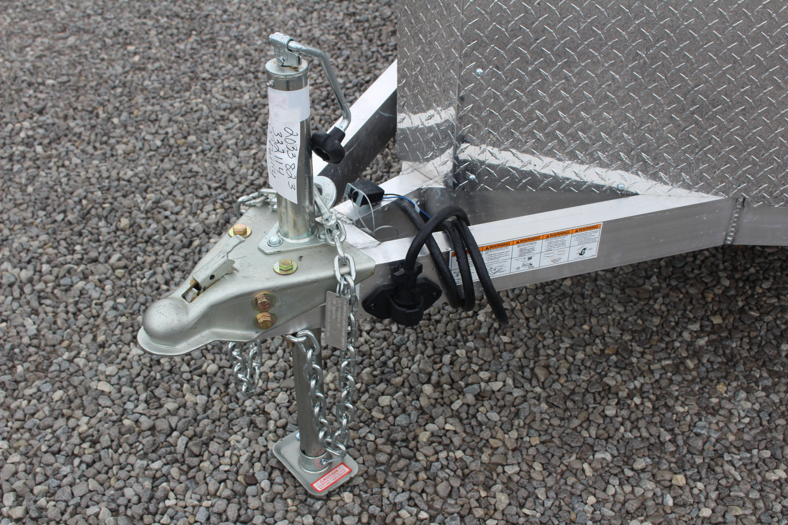 New 2026 NEO NAM 7.5' x 16' Aluminum Enclosed Motorcycle UTV Trailer - RAMP DOOR - 6.5' Interior Height - 7000# GVW