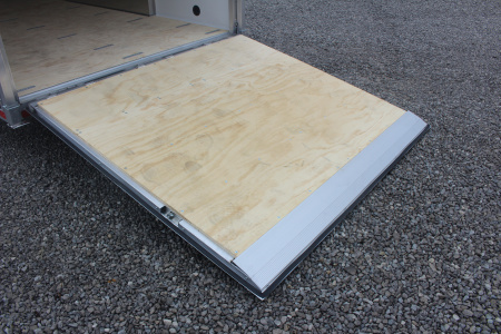 New 2026 NEO NAM 7.5' x 16' Aluminum Enclosed Motorcycle UTV Trailer - RAMP DOOR - 6.5' Interior Height - 7000# GVW