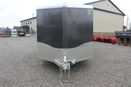New 2026 NEO NAM 7.5' x 16' Aluminum Enclosed Motorcycle UTV Trailer - RAMP DOOR - 6.5' Interior Height - 7000# GVW