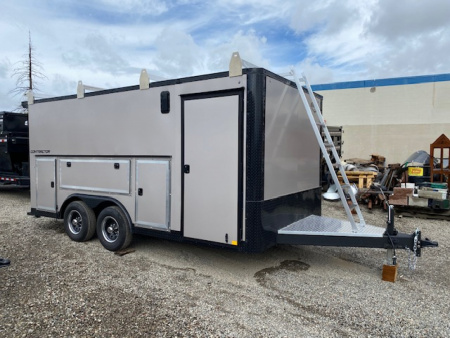 New 8.5x16 Contractor Deluxe Cargo / Enclosed Trailer