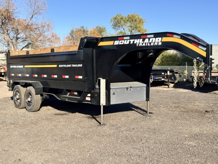 New 2026 Southland Trailers 7-16-4H Gooseneck Dump 12k Axles