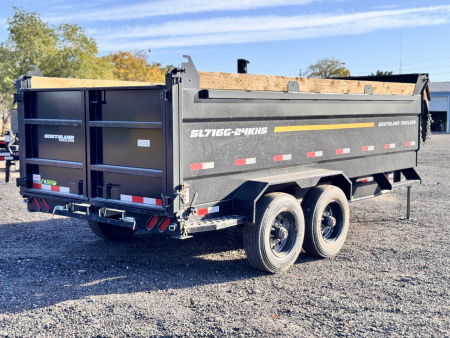 New 2026 Southland Trailers 7-16-4H Gooseneck Dump 12k Axles