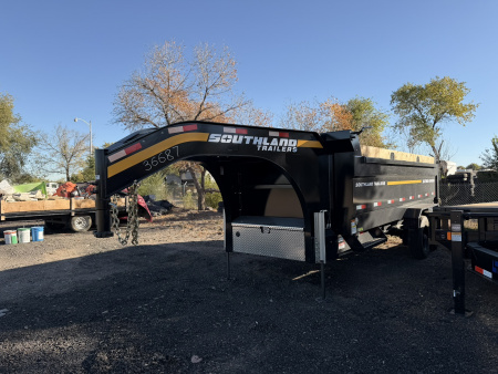New 2026 Southland Trailers 7-16-4H Gooseneck Dump 12k Axles