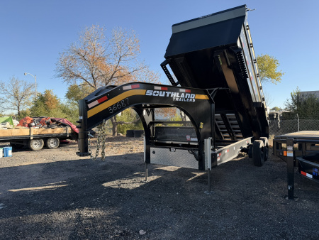 New 2026 Southland Trailers 7-16-4H Gooseneck Dump 12k Axles