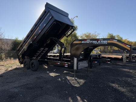 New 2026 Southland Trailers 7-16-4H Gooseneck Dump 12k Axles