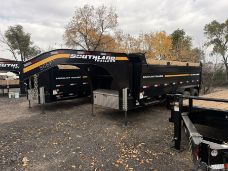 New 2026 Southland Trailers 7-16-4H Gooseneck Dump 12k Axles