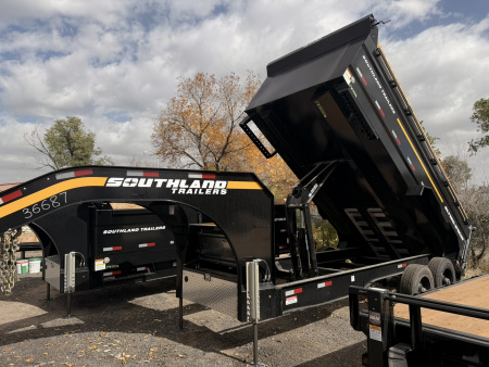 New 2026 Southland Trailers 7-16-4H Gooseneck Dump 12k Axles