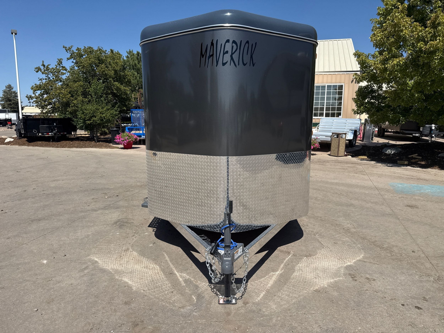 New 2026 C & B Quality Trailer Works MAV2HS-7K 14' Horse Trailer