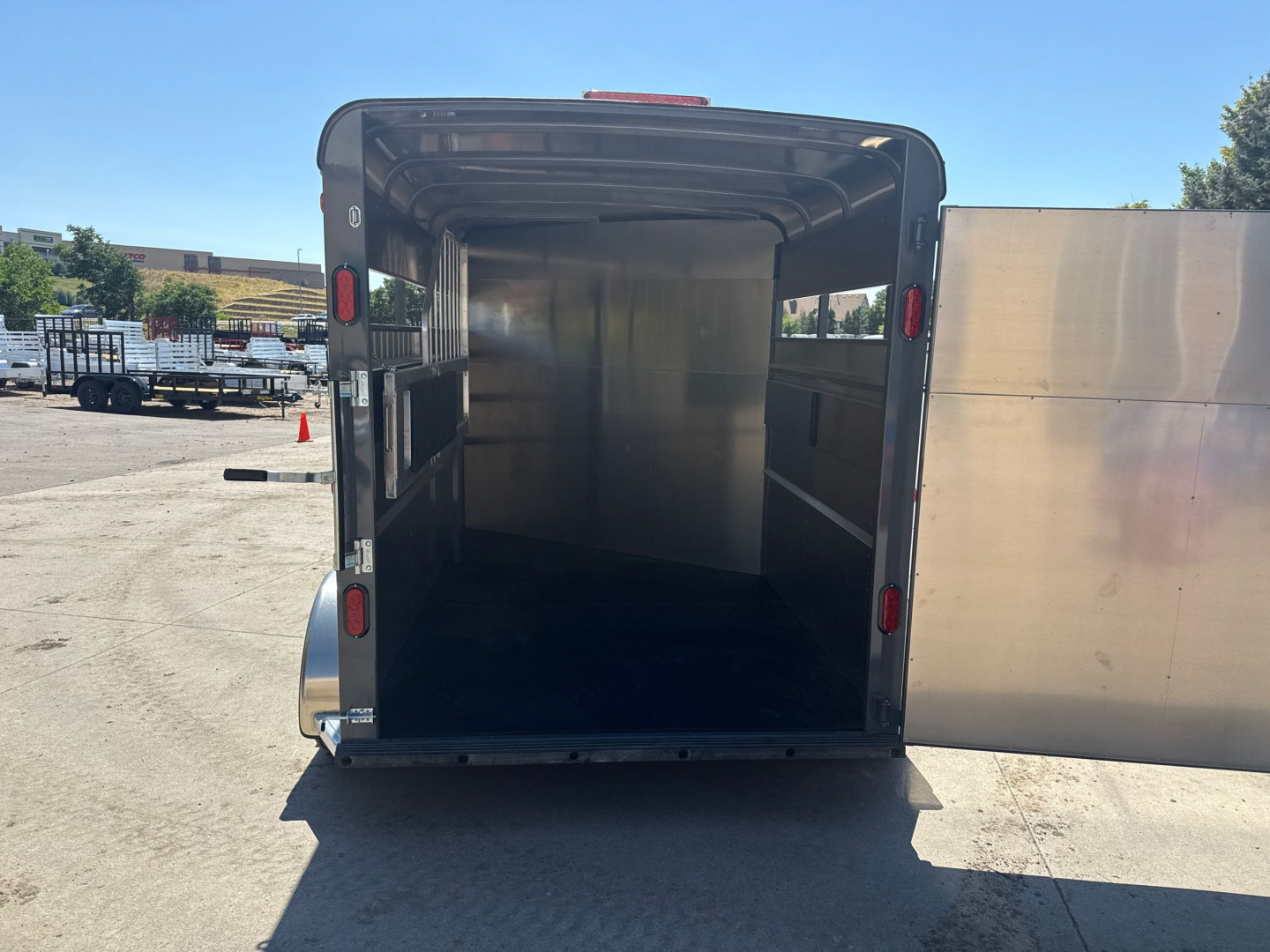 New 2026 C & B Quality Trailer Works MAV2HS-7K 14' Horse Trailer