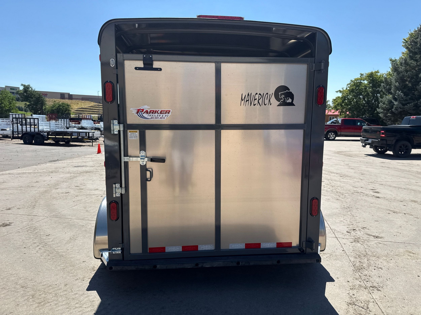 New 2026 C & B Quality Trailer Works MAV2HS-7K 14' Horse Trailer
