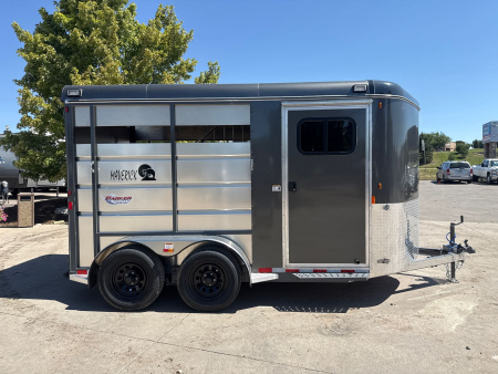 New 2026 C & B Quality Trailer Works MAV2HS-7K 14' Horse Trailer