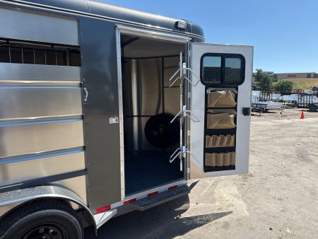 New 2026 C & B Quality Trailer Works MAV2HS-7K 14' Horse Trailer