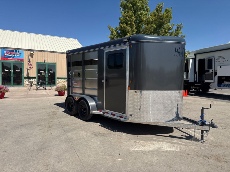 New 2026 C & B Quality Trailer Works MAV2HS-7K 14' Horse Trailer
