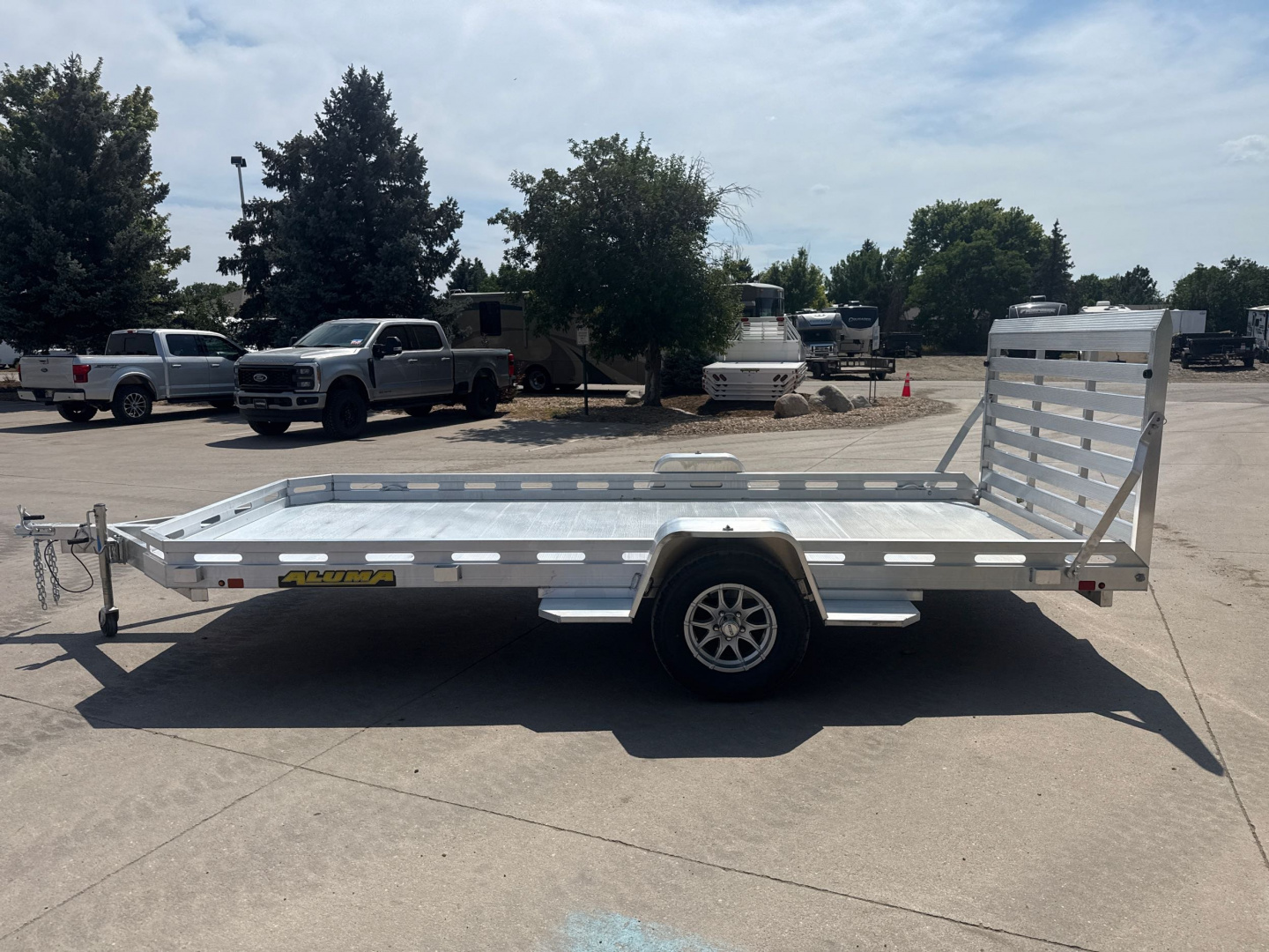 New 2026 Aluma 7814S-TG Utility Trailer