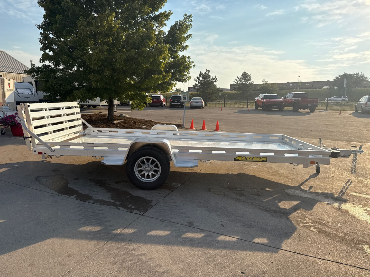 New 2026 Aluma 7815S-EL-BT Utility Trailer